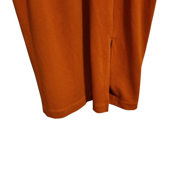 Anthropologie Burnt Orange Knit Column Midi Dress - Picture 4 of 7